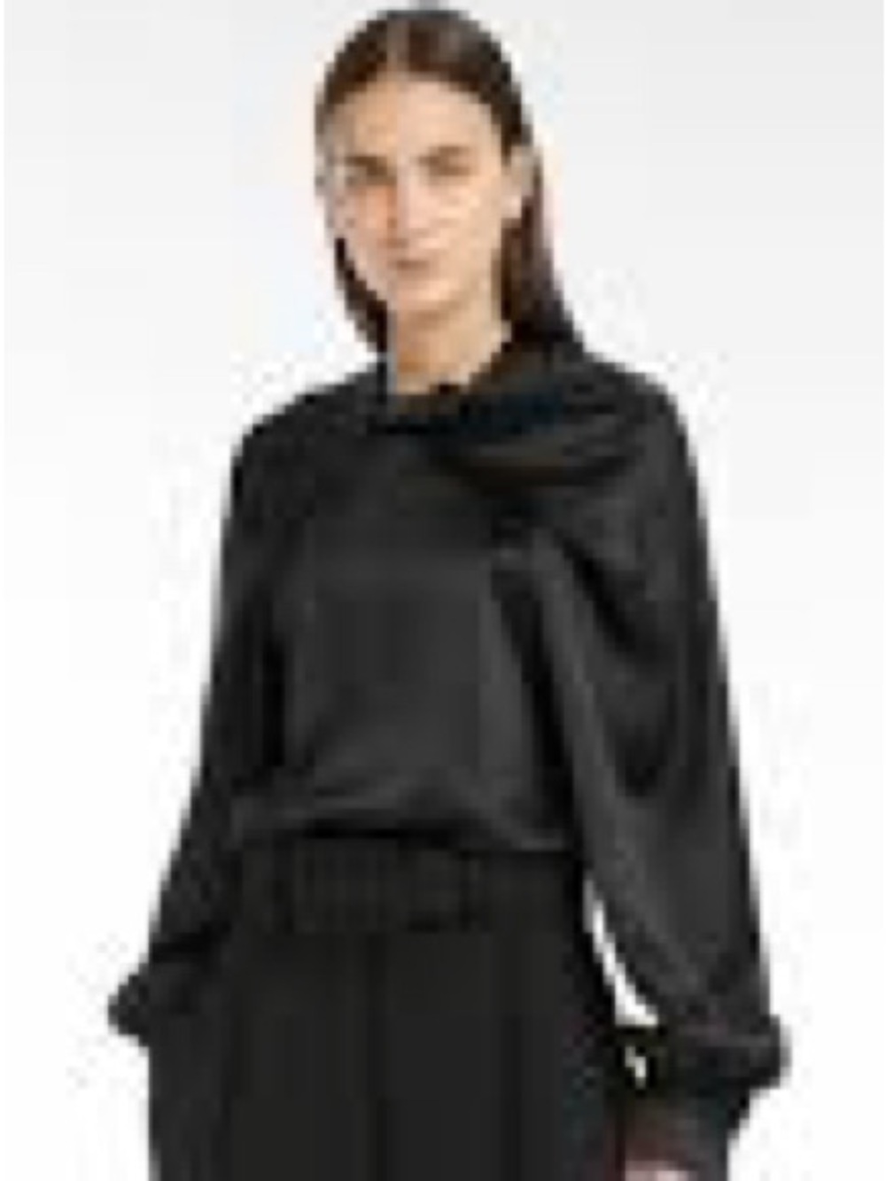 NWOT MaxMara Women's Black Silk Blouse